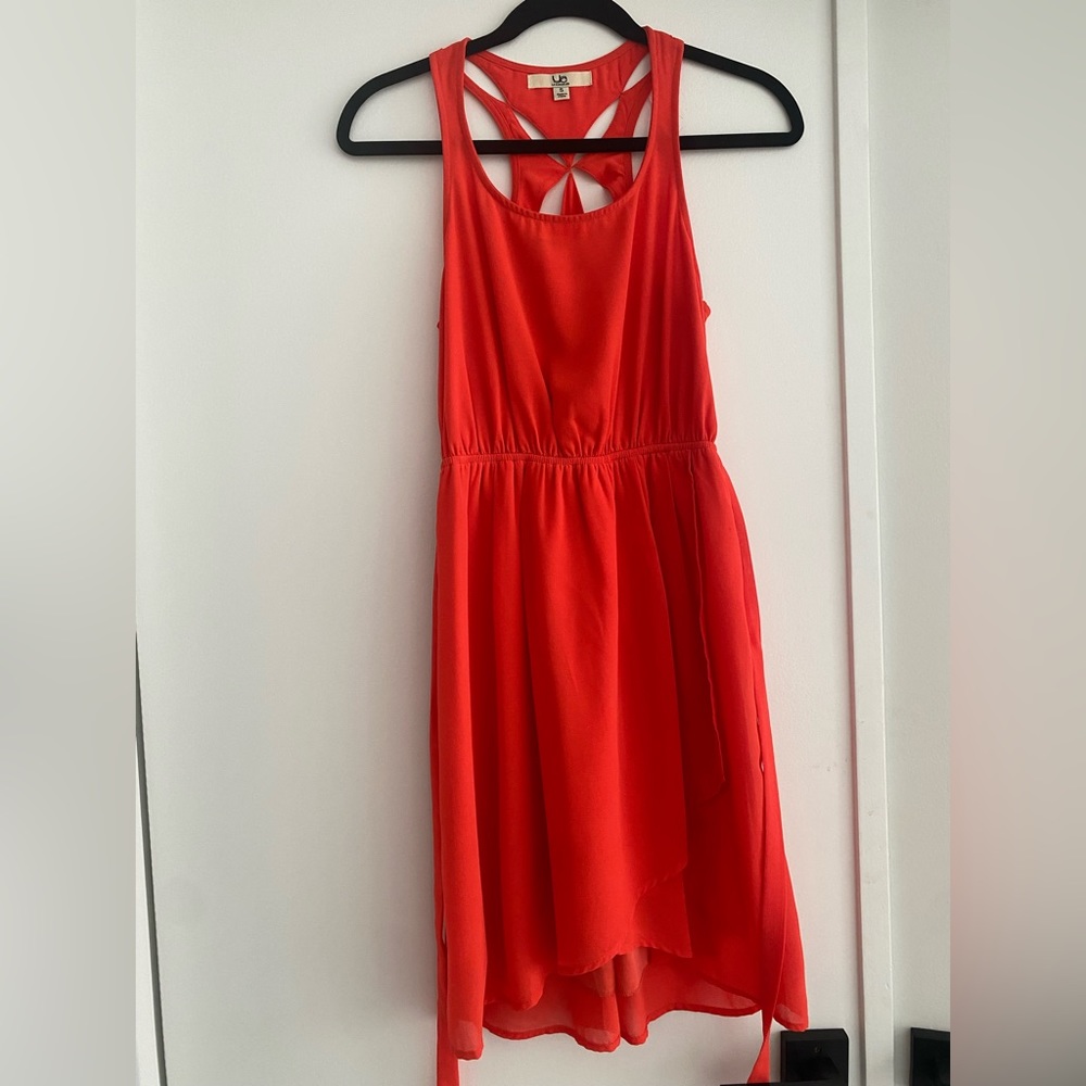 Ya Los Angeles orange dress in a size small, with some open back detail